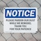 Signmission Please Pardon Our Dust While We Remodel, 10 in W x Rectangle, Plastic OS-2PACK-NS-P-710-L-17545 - alternate 2